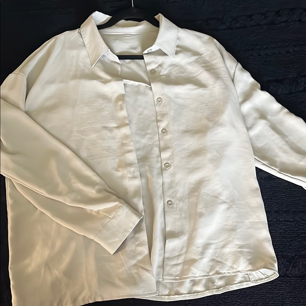 Sage green Button-Up Shirt